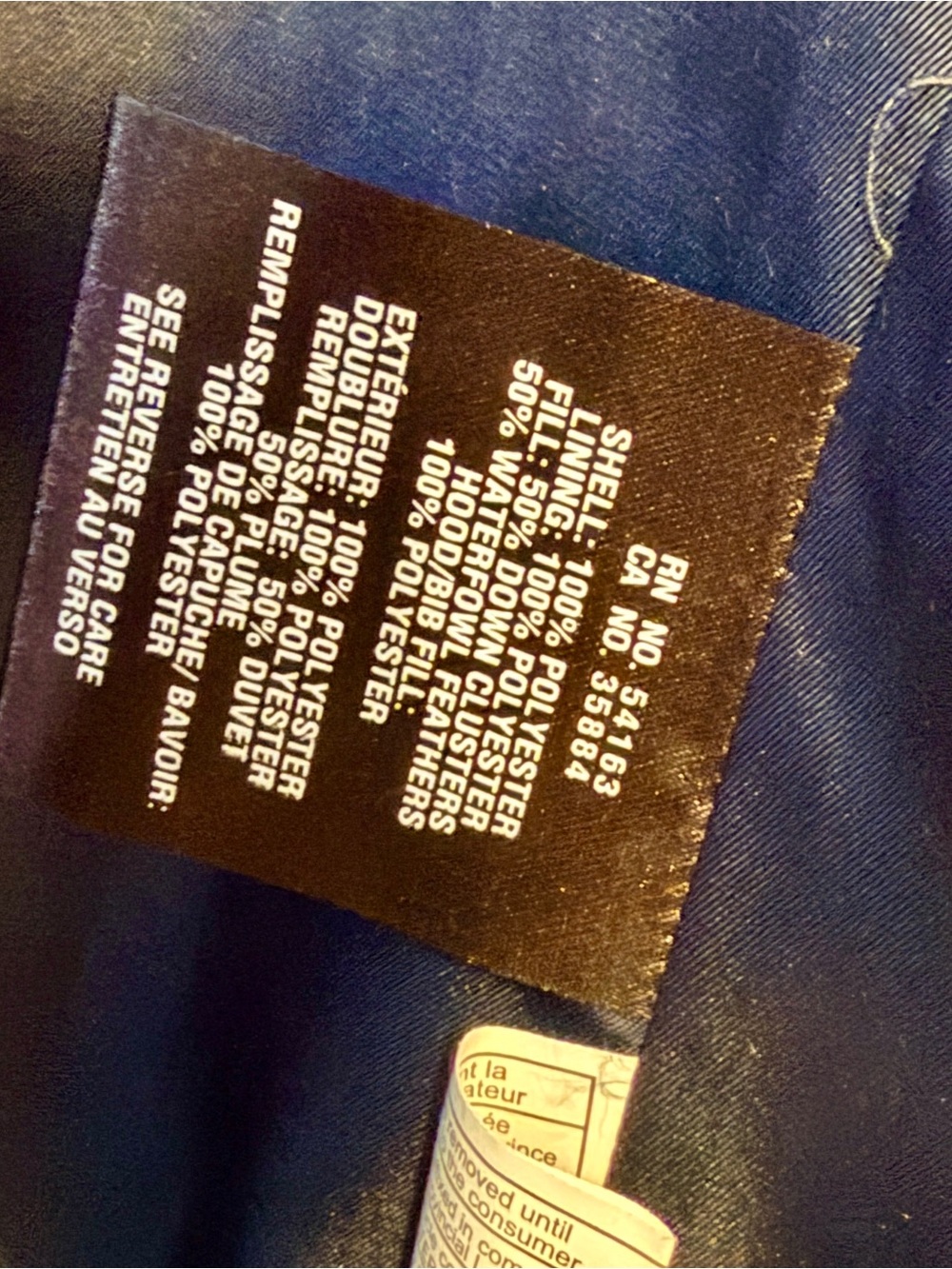 Cole Haan Slate Blue Quilted Long Puffer Coat with Hood - Picture 11 of 13